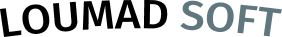 Logo-text Loumad Soft
